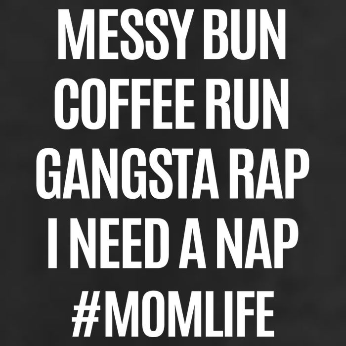 Messy Bun Coffee Run Gangsta Rap I Need A Nap Momlife Golf Towel