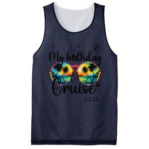 My Birthday Cruise 2025 Party Cruise Birthday Vacation. Mesh Reversible Basketball Jersey Tank