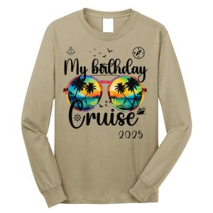 My Birthday Cruise 2025 Party Cruise Birthday Vacation. Long Sleeve Shirt