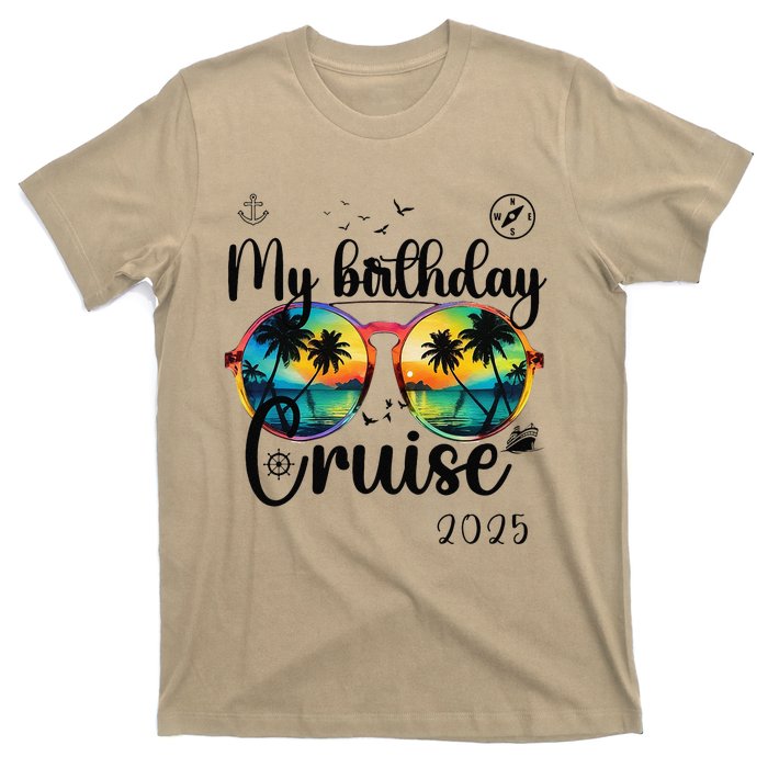 My Birthday Cruise 2025 Party Cruise Birthday Vacation. T-Shirt