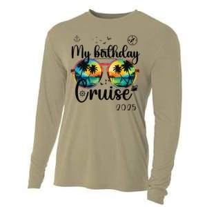 My Birthday Cruise 2025 Party Cruise Birthday Vacation. Cooling Performance Long Sleeve Crew