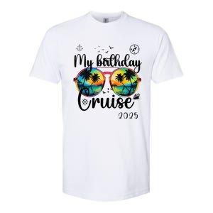 My Birthday Cruise 2025 Party Cruise Birthday Vacation. Softstyle CVC T-Shirt