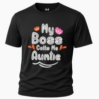 My Boss Calls Me Auntie Cooling Performance Crew T-Shirt