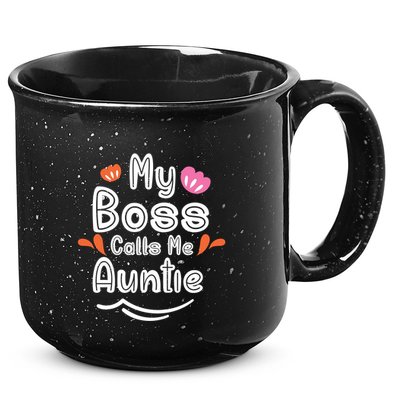 My Boss Calls Me Auntie 15oz Campfire Ceramic Mug
