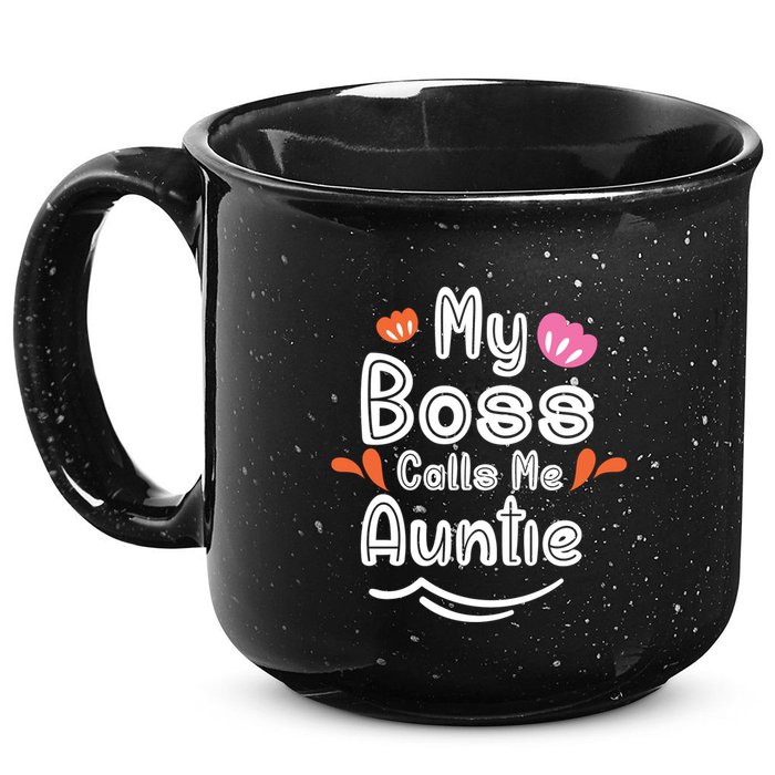 My Boss Calls Me Auntie 15oz Campfire Ceramic Mug