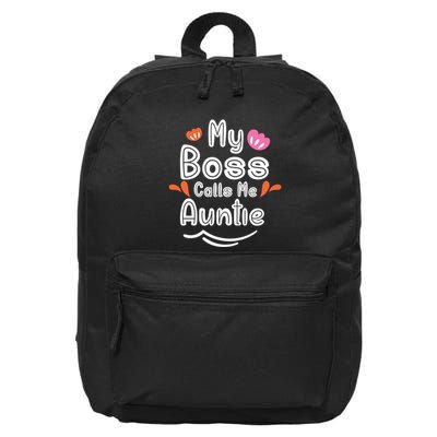 My Boss Calls Me Auntie 16 in Basic Backpack