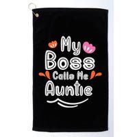 My Boss Calls Me Auntie Golf Towel