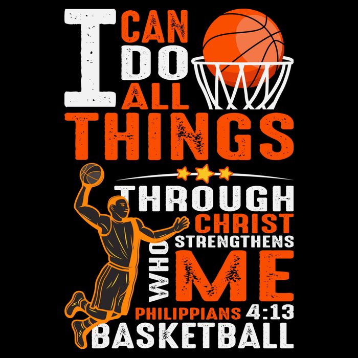 Motivational Basketball Christianity Quote Christian Basketball Bible Verse Womens Tank Top