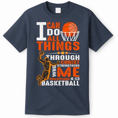 Motivational Basketball Christianity Quote Christian Basketball Bible Verse T-Shirt