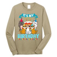 My Birthday Cat And Kitten Party Day Girl's And Boy's Long Sleeve Shirt