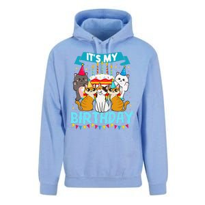 My Birthday Cat And Kitten Party Day Girl's And Boy's Unisex Surf Hoodie