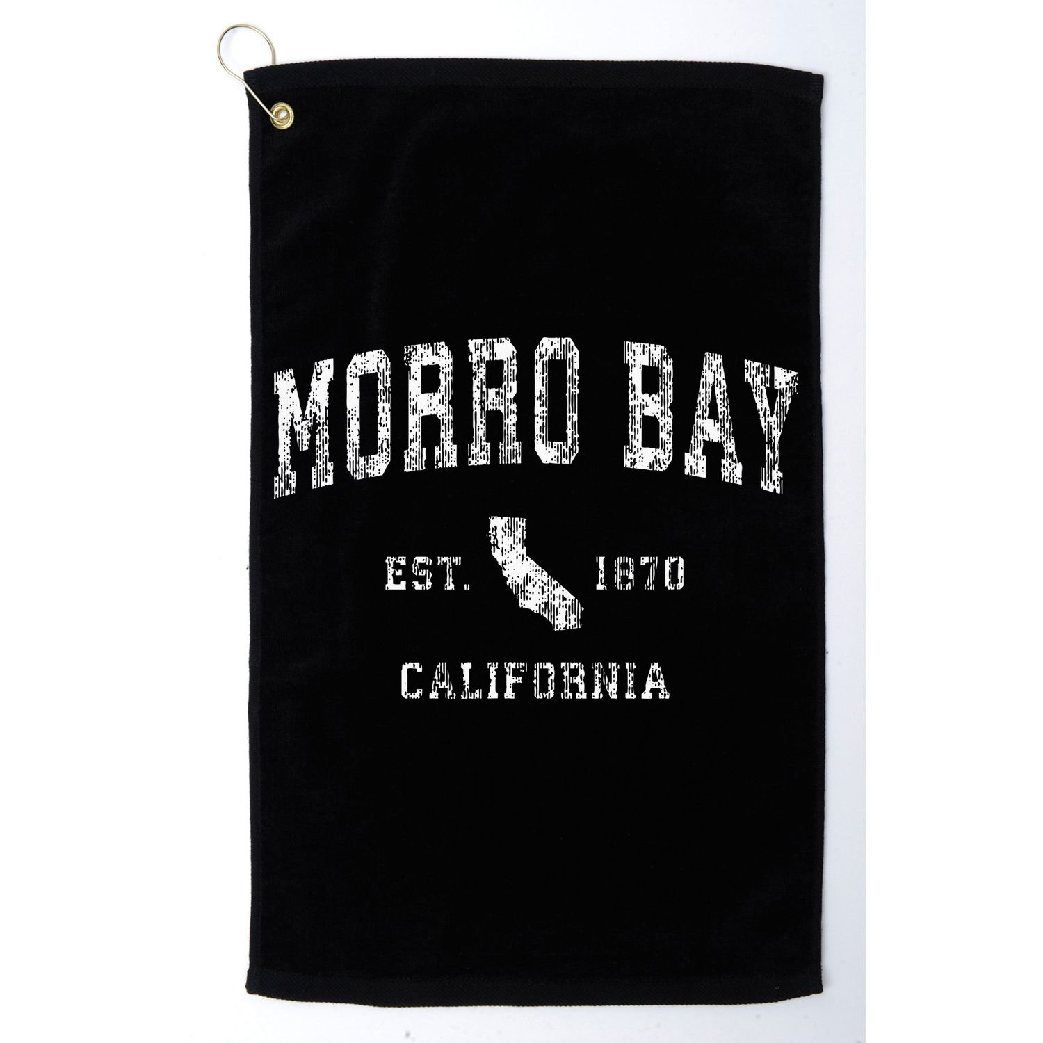 Morro Bay California Ca Vintage Golf Towel