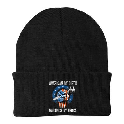 Machinist By Choice American Usa Flag Cnc Machine Operator Knit Cap Winter Beanie