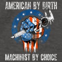 Machinist By Choice American Usa Flag Cnc Machine Operator Vector Backpack