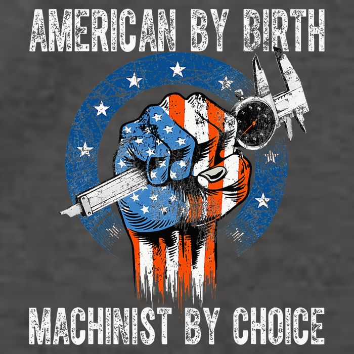 Machinist By Choice American Usa Flag Cnc Machine Operator Vector Backpack