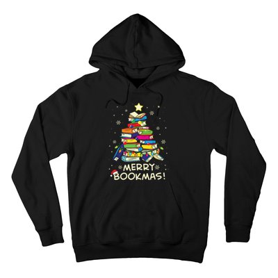 Merry Bookmas Christmas Library Tree Shirts Reading Librarian Hoodie