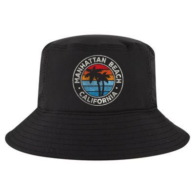 Manhattan Beach California Ca Vintage Graphic Retro 70s Cool Comfort Performance Bucket Hat