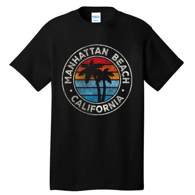 Manhattan Beach California Ca Vintage Graphic Retro 70s Tall T-Shirt