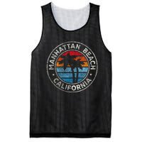 Manhattan Beach California Ca Vintage Graphic Retro 70s Mesh Reversible Basketball Jersey Tank