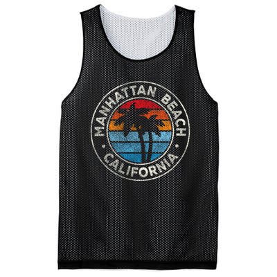 Manhattan Beach California Ca Vintage Graphic Retro 70s Mesh Reversible Basketball Jersey Tank