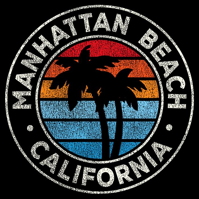Manhattan Beach California Ca Vintage Graphic Retro 70s Premium T-Shirt