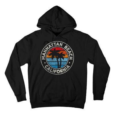 Manhattan Beach California Ca Vintage Graphic Retro 70s Tall Hoodie