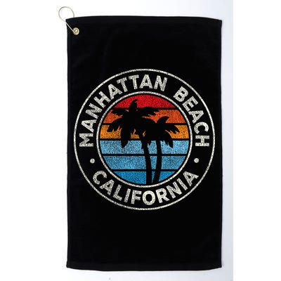 Manhattan Beach California Ca Vintage Graphic Retro 70s Golf Towel