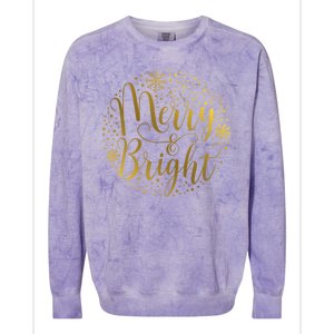 Merry & Bright Christmas Patterns Colorblast Crewneck Sweatshirt