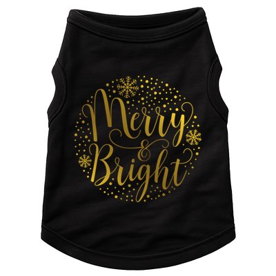 Merry & Bright Christmas Patterns Doggie Tank