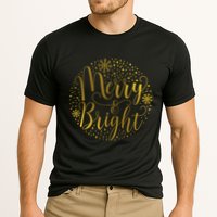 Merry & Bright Christmas Patterns Cooling Performance Crew T-Shirt