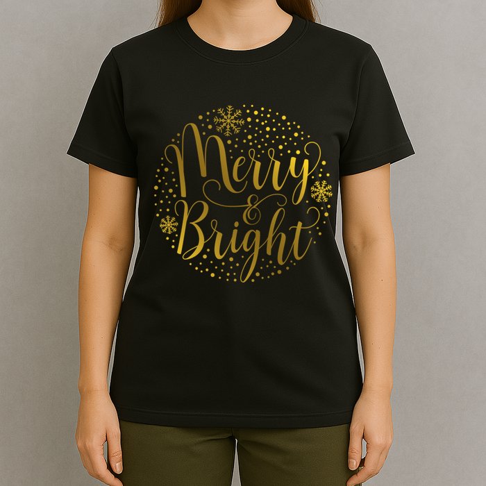 Merry & Bright Christmas Patterns T-Shirt