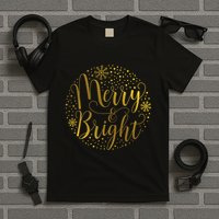 Merry & Bright Christmas Patterns T-Shirt