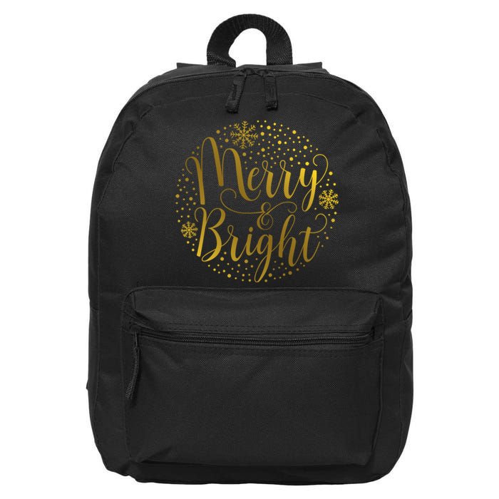 Merry & Bright Christmas Patterns 16 in Basic Backpack