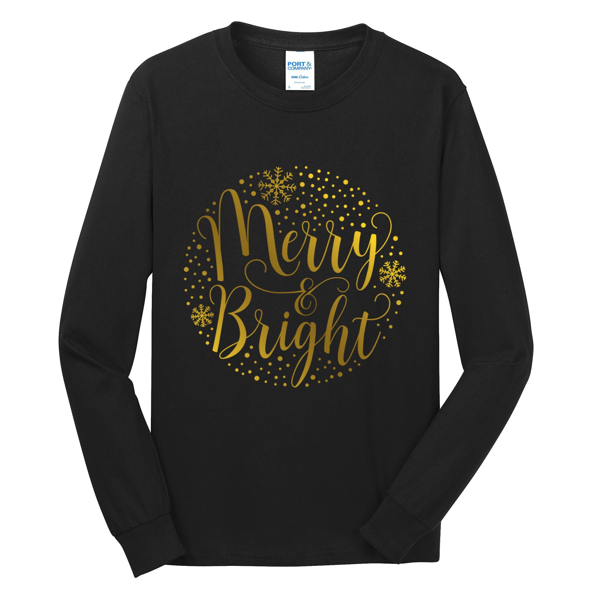 Merry & Bright Christmas Patterns Tall Long Sleeve T-Shirt