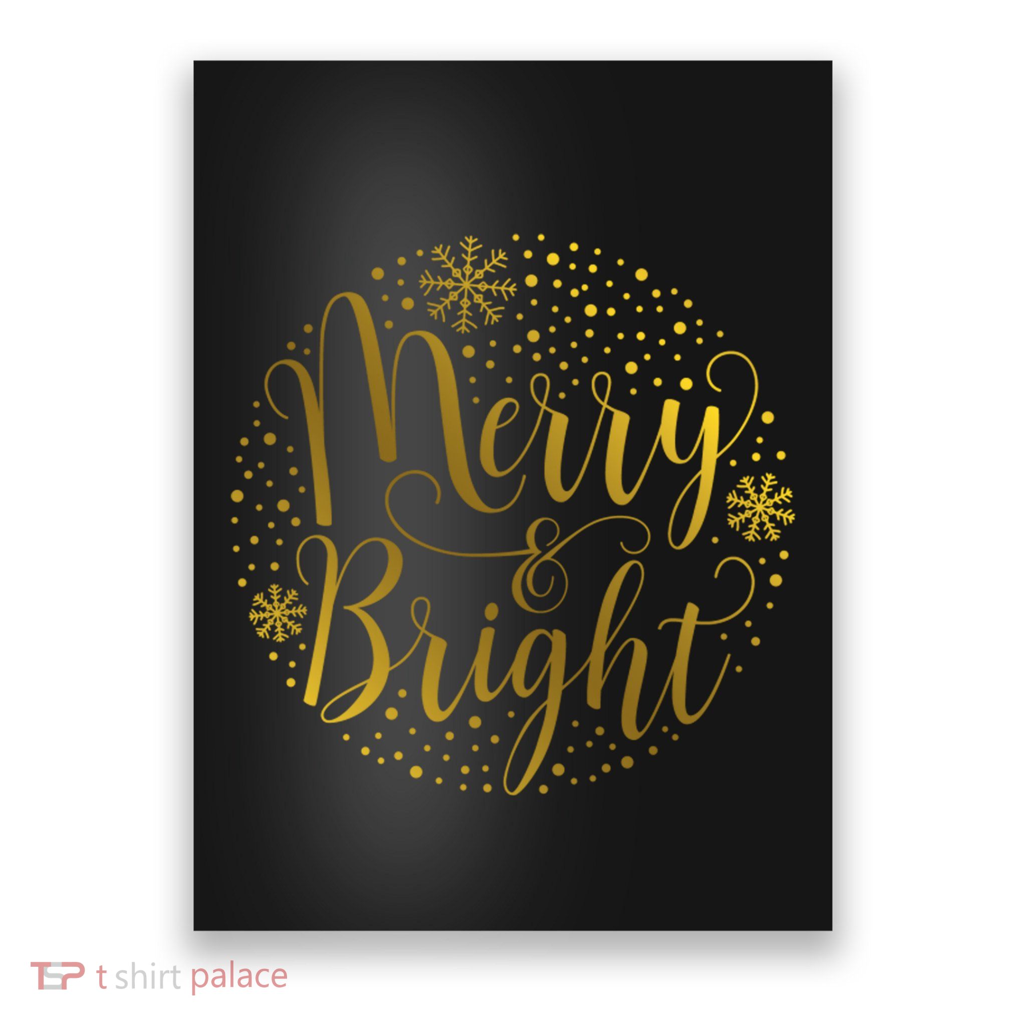 Merry & Bright Christmas Patterns Poster
