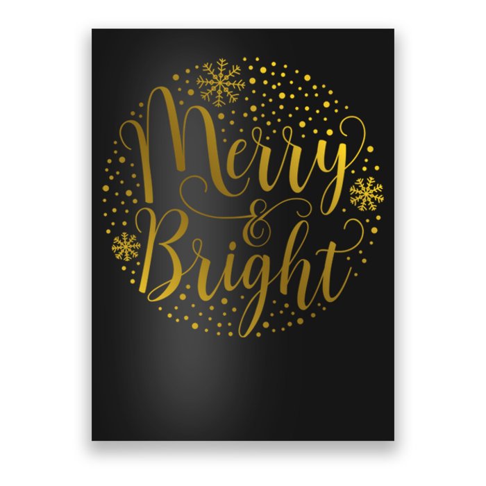 Merry & Bright Christmas Patterns Poster