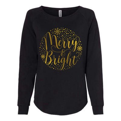 Merry & Bright Christmas Patterns Womens California Wash Sweatshirt