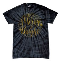 Merry & Bright Christmas Patterns Tie-Dye T-Shirt