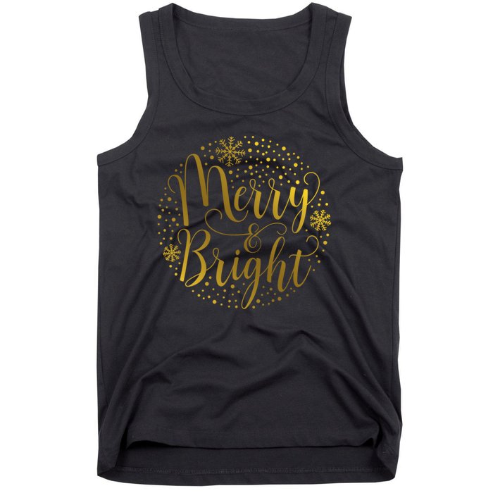 Merry & Bright Christmas Patterns Tank Top