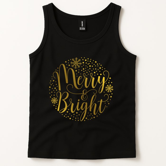Merry & Bright Christmas Patterns Tank Top