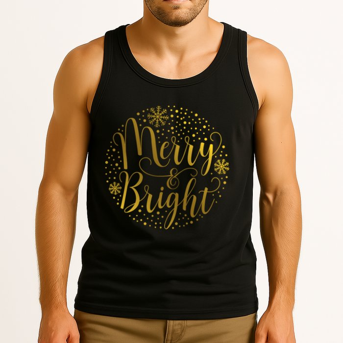 Merry & Bright Christmas Patterns Tank Top