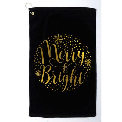Merry & Bright Christmas Patterns Golf Towel