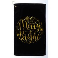 Merry & Bright Christmas Patterns Golf Towel