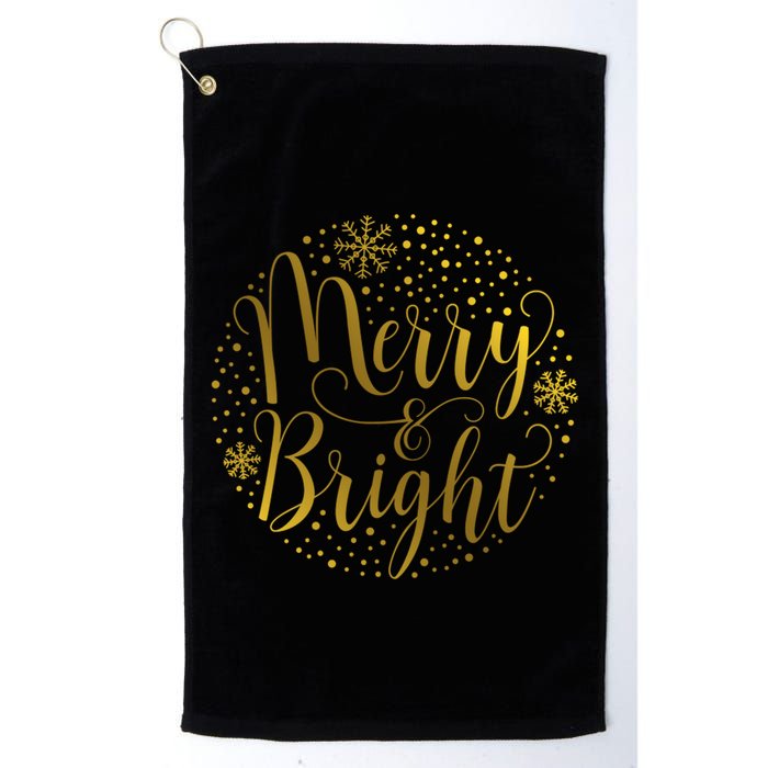 Merry & Bright Christmas Patterns Golf Towel