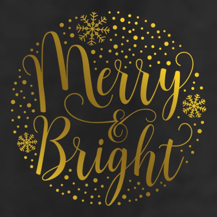 Merry & Bright Christmas Patterns Golf Towel