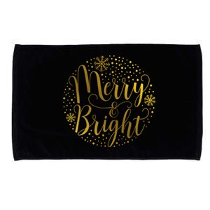 Merry & Bright Christmas Patterns Microfiber Hand Towel