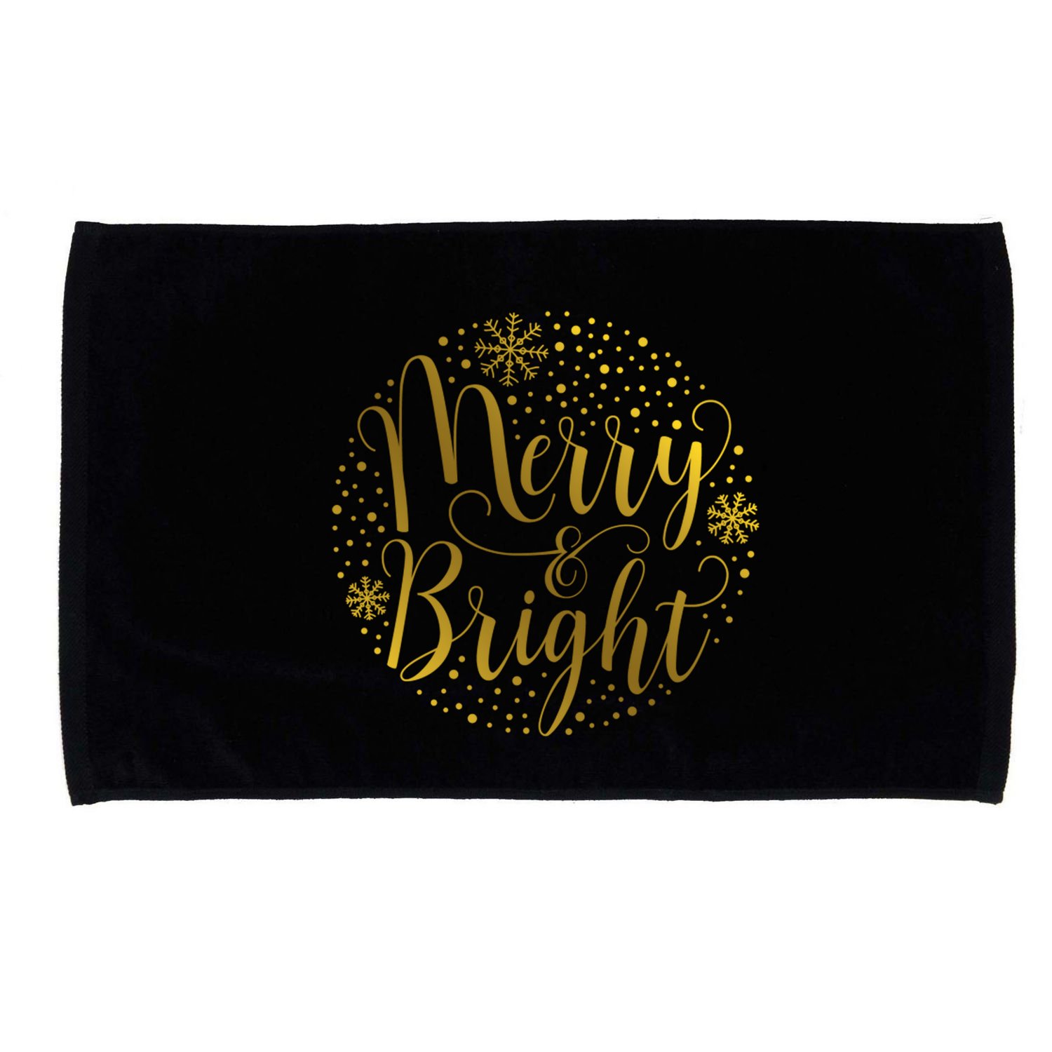 Merry & Bright Christmas Patterns Microfiber Hand Towel
