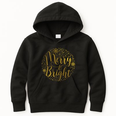 Merry & Bright Christmas Patterns Kids Hoodie