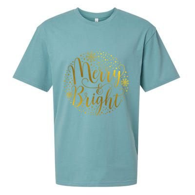 Merry & Bright Christmas Patterns Sueded Cloud Jersey T-Shirt