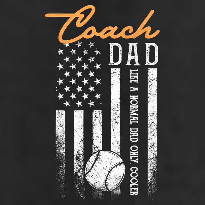 Mens Baseball Coach Dad Like A Normal Dad Only Cooler USA Flag 11oz C Handle Ceramic Mug